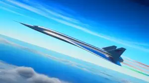 Illustration de l'avion hypersonique chinois capable de faire le tour du monde en deux heures. Image réalisée par IA.