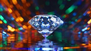 Illustration de l'insertion et du suivi en temps réel des défauts quantiques dans les diamants. Image réalisée par IA.