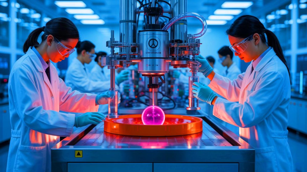 Illustration de l'extraction de rubidium ultra-pur en Chine. Image réalisée par IA.