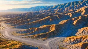 Illustration de la faille d'Elsinore et ses implications sismiques en Californie. Image réalisée par IA.