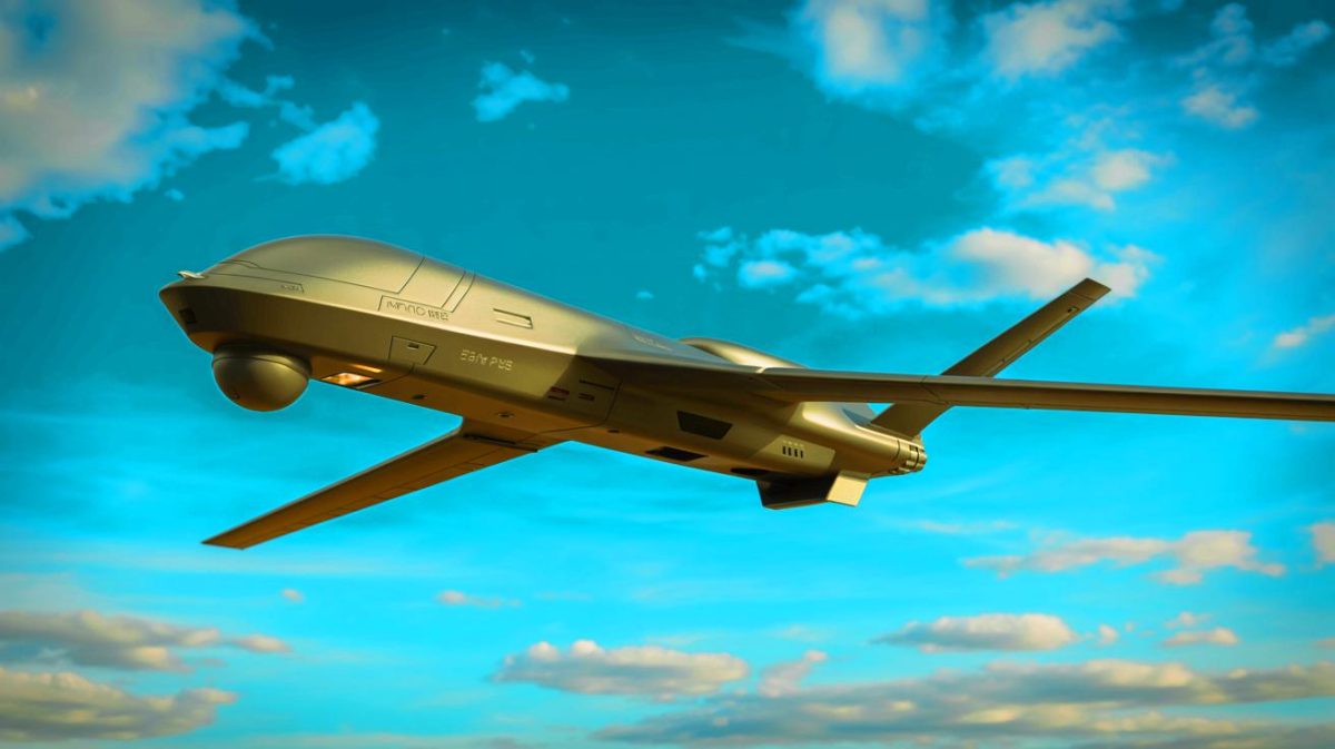 Illustration de la collaboration entre Airbus et Kratos pour le développement du drone de combat furtif Valkyrie, générée par intelligence artificielle.