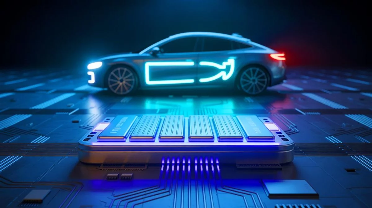 Illustration de la nouvelle méthode de synthèse des cathodes à gradient de concentration pour batteries, générée par intelligence artificielle.