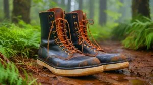 Illustration de la découverte de chaussures romaines de grande taille à Magna, en Angleterre. Image réalisée par IA.