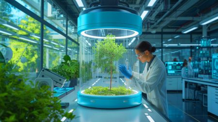 Illustration de la culture de bois en laboratoire par des chercheurs du MIT.