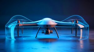 Illustration de la cape d'invisibilité chinoise rendant les drones indétectables aux radars. Image réalisée par IA.