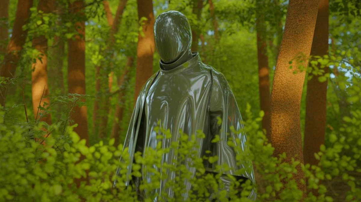 Illustration de la cape d'invisibilité thermique PIKS récompensée par le Prix de l'Audace 2024.