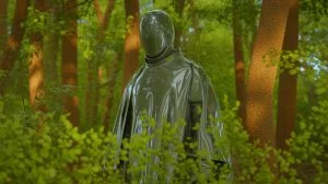Illustration de la cape d'invisibilité thermique PIKS récompensée par le Prix de l'Audace 2024.