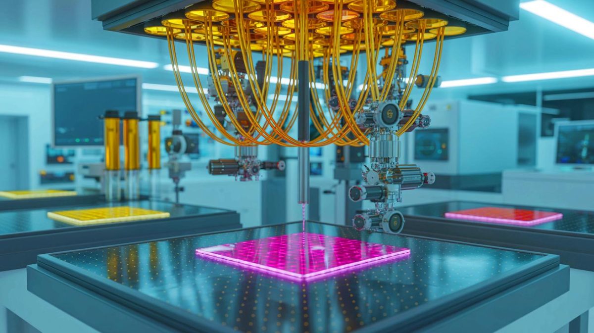 Illustration de films minces à base d'oxyde d'yttrium et d'europium pour des technologies quantiques. Image réalisée par IA.