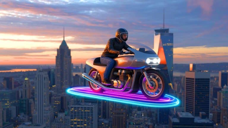 Une avancée technologique stupéfiante : découvrez l&rsquo;Airbike, la première moto volante sans hélices ni ailes qui défie toutes les lois de la physique moderne