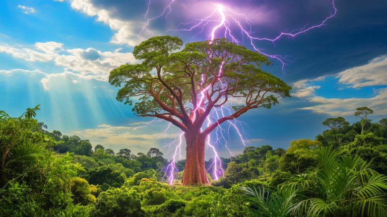 « Celui qui défie les lois de la nature » : cet arbre tropical utilise la foudre pour prospérer et surprend les scientifiques du monde entier