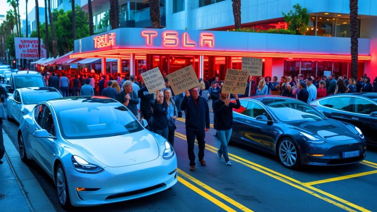 « C&rsquo;est une honte ! » : Elon Musk sous le feu après l&rsquo;invasion de son restaurant par ses détracteurs en colère