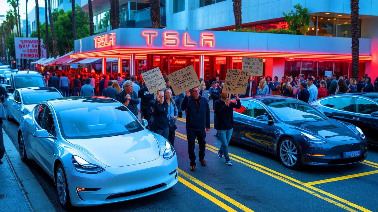 « C&rsquo;est une honte ! » : Elon Musk sous le feu après l&rsquo;invasion de son restaurant par ses détracteurs en colère