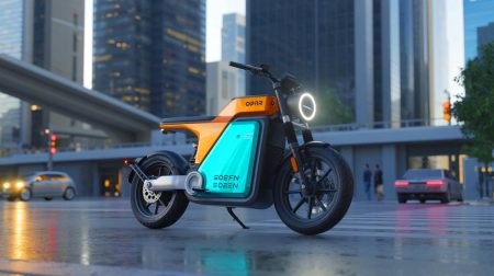 Illustration de la moto électrique Rorr EZ d'Oben Electric, disponible sur Amazon en Inde.