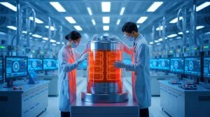 Illustration de la batterie nucléaire innovante développée par les chercheurs chinois.
