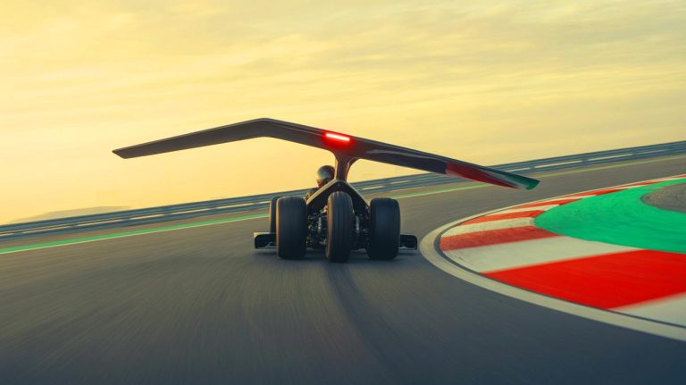 « J&rsquo;ai la moto la plus rapide du monde en virage » – grâce à son aile inspirée de la Formule 1 et une direction révolutionnaire qui bouscule toutes les règles de la dynamique moto