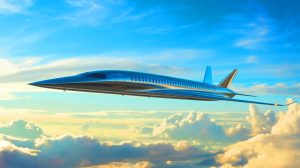 Illustration de la course chinoise au développement d'un avion supersonique révolutionnaire.