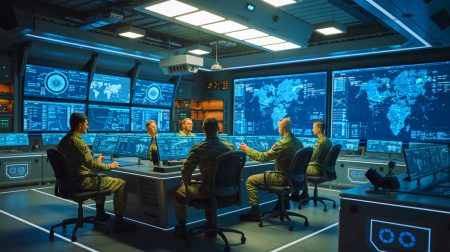 Illustration de la résurgence du programme militaire secret Nostradamus par l'armée française.