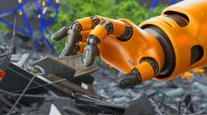 Illustration de la main robotique géante développée par le projet CAFE pour sécuriser les interventions en zones sinistrées.