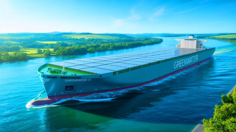 « Voici le navire qui va bouleverser le transport mondial » : le Greenwater 01, premier porte-conteneur 100 % électrique