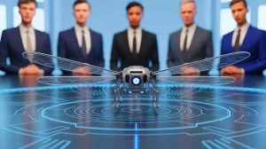 Illustration de la plus petite innovation robotique volante inspirée par le vol des bourdons.