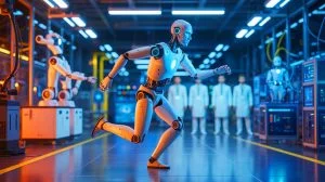 Illustration de l'innovation abordable du robot humanoïde R1 par Unitree Robotics.