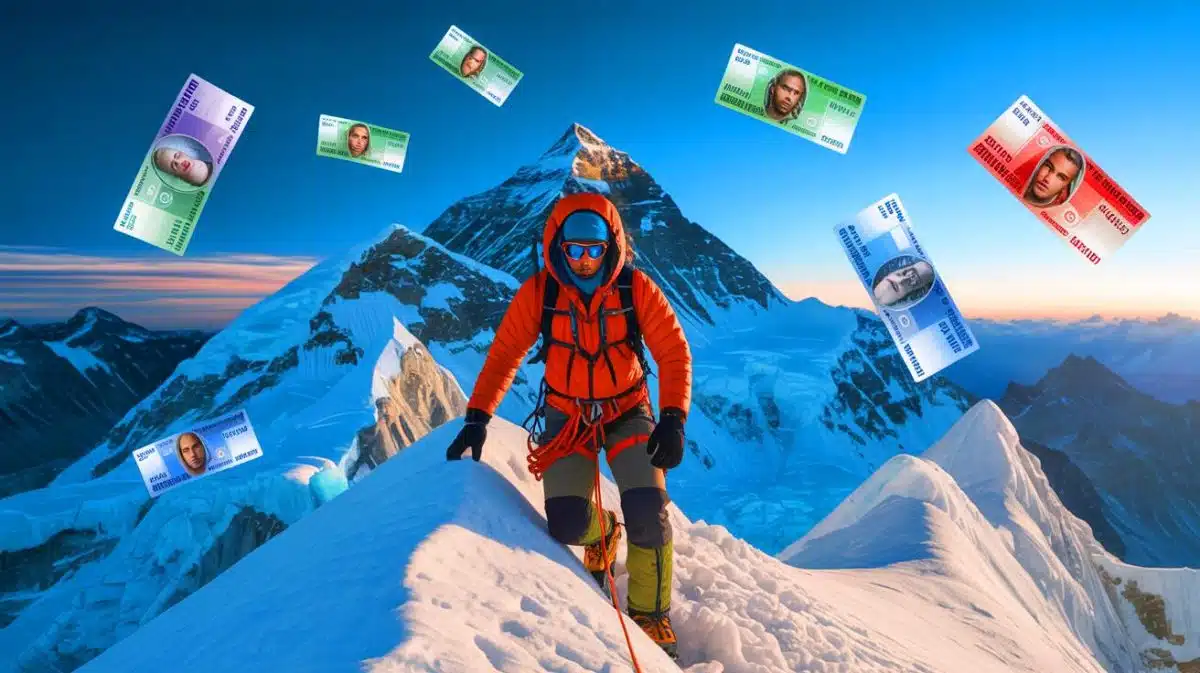 Illustration de la majesté des sommets himalayens et des défis de l'alpinisme.