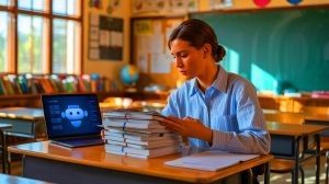« Quelle honte ! » : un professeur effaré découvre la note catastrophique de ChatGPT lors de la correction du bac Illustration de l'évaluation d'une copie du bac rédigée par ChatGPT par un professeur.