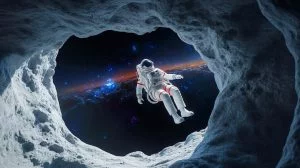Illustration de l'exploration théorique des trous noirs supermassifs par des chercheurs pour comprendre les mystères de l'univers.