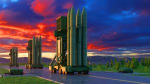 Illustration de la Russie levant le moratoire sur le déploiement de missiles nucléaires.
