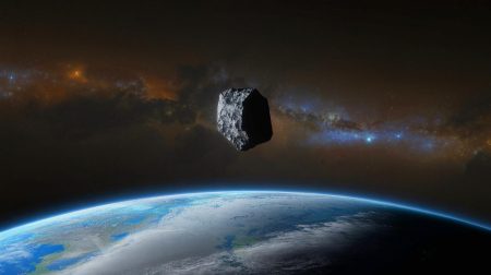 Illustration de l'impact potentiel de l'astéroïde Bennu sur le climat terrestre en 2182.