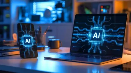 Illustration de la sécurité des modèles d'intelligence artificielle en dispositifs quotidiens.