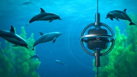 Illustration de l'innovation acoustique utilisant le graphène pour les communications sous-marines.