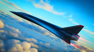 Illustration de l'avion expérimental X-43A Scramjet atteignant une vitesse record de 10 240 km/h.