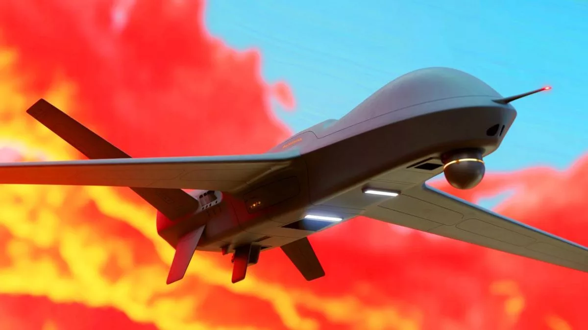 Illustration de l'avancée technologique du drone de combat nEUROn de Dassault Aviation.