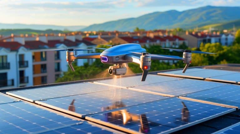 « Ce drone français nettoie 500 m² de panneaux solaires par heure » : une innovation qui booste la performance énergétique des toitures