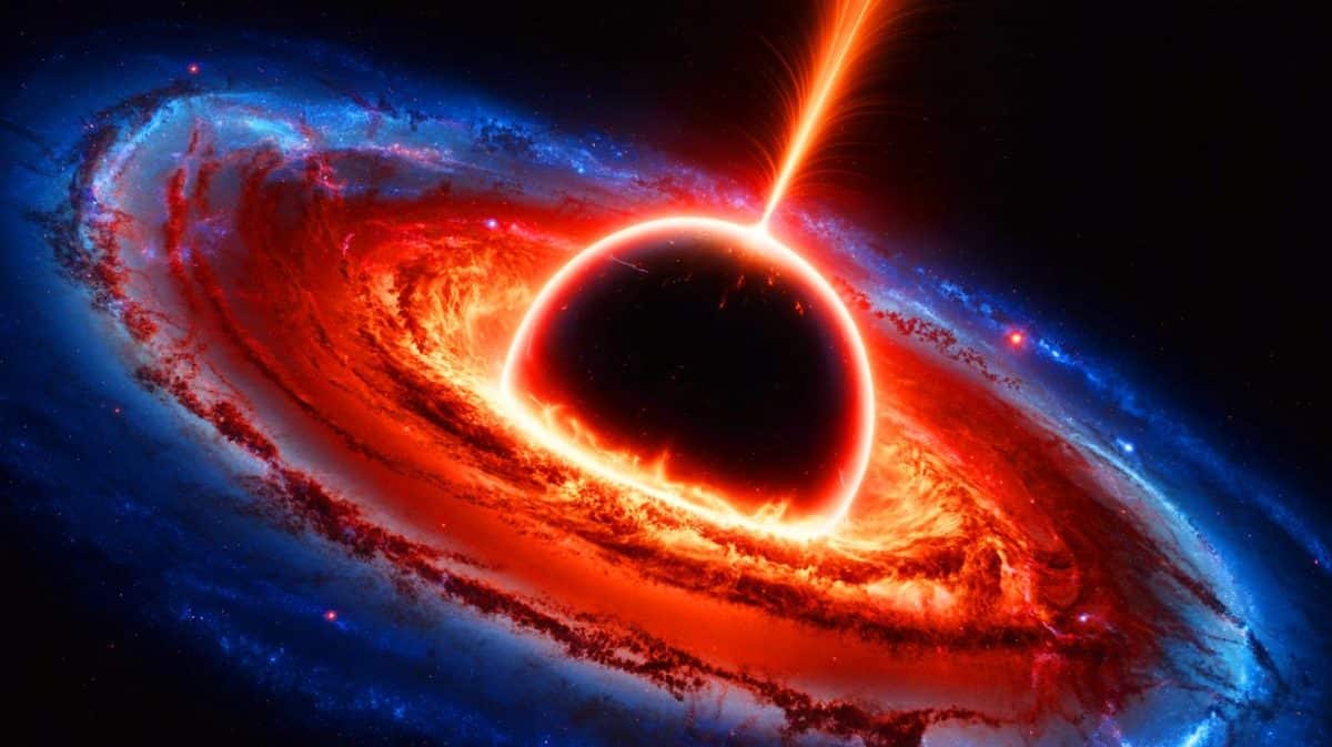 « Le trou noir central de la Voie lactée » : une force invisible qui pourrait avaler la Terre sans laisser de trace Illustration de trous noirs géants au cœur des galaxies spirales et leurs impacts potentiels sur l'habitabilité.