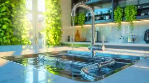 Illustration de l'innovation Pifilt pour le recyclage des eaux grises domestiques.