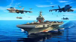 Illustration de la stratégie militaire défensive de la Chine avec ses porte-avions et la doctrine A2/AD.