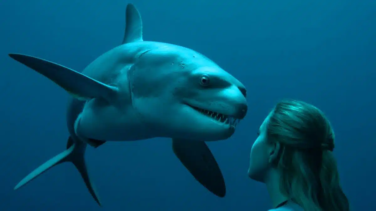 Illustration de la protubérance dentaire des requins fantômes mâles utilisée pour la reproduction.