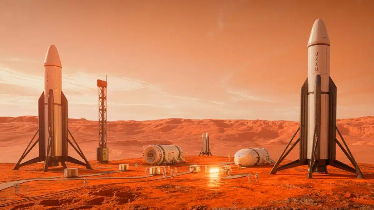 Illustration de la stratégie audacieuse de SpaceX pour coloniser Mars.