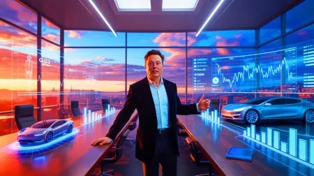 Illustration de la proposition de rémunération exceptionnelle de Tesla pour Elon Musk.
