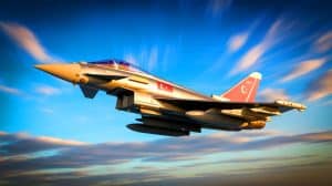 « Ankara muscle sa puissance aérienne avec l’Eurofighter » : un choix stratégique qui redéfinit l’équilibre militaire régional Illustration de la modernisation de la flotte aérienne turque avec les chasseurs Eurofighter Typhoon.