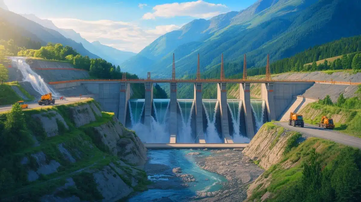 Illustration de l'ambitieux projet chinois de construction du plus grand barrage hydroélectrique au monde sur le fleuve Yarlung Zangbo.