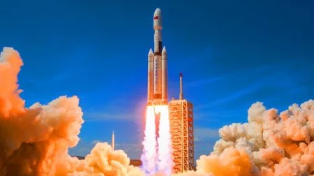 Illustration de la montée en puissance de la Chine dans la course à l'espace.