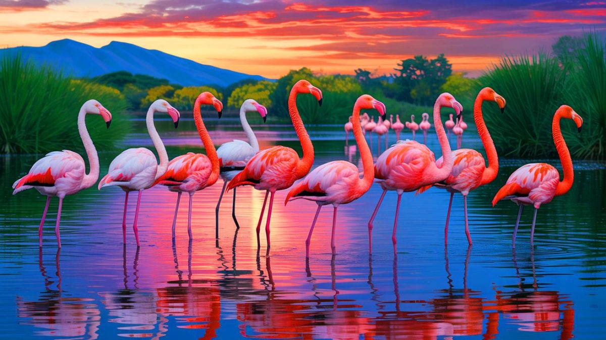 Illustration de la relation entre le comportement migratoire des flamants roses et leur vieillissement.