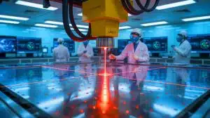 Illustration de la technologie laser utilisée par Global Laser Enrichment pour enrichir l'uranium.