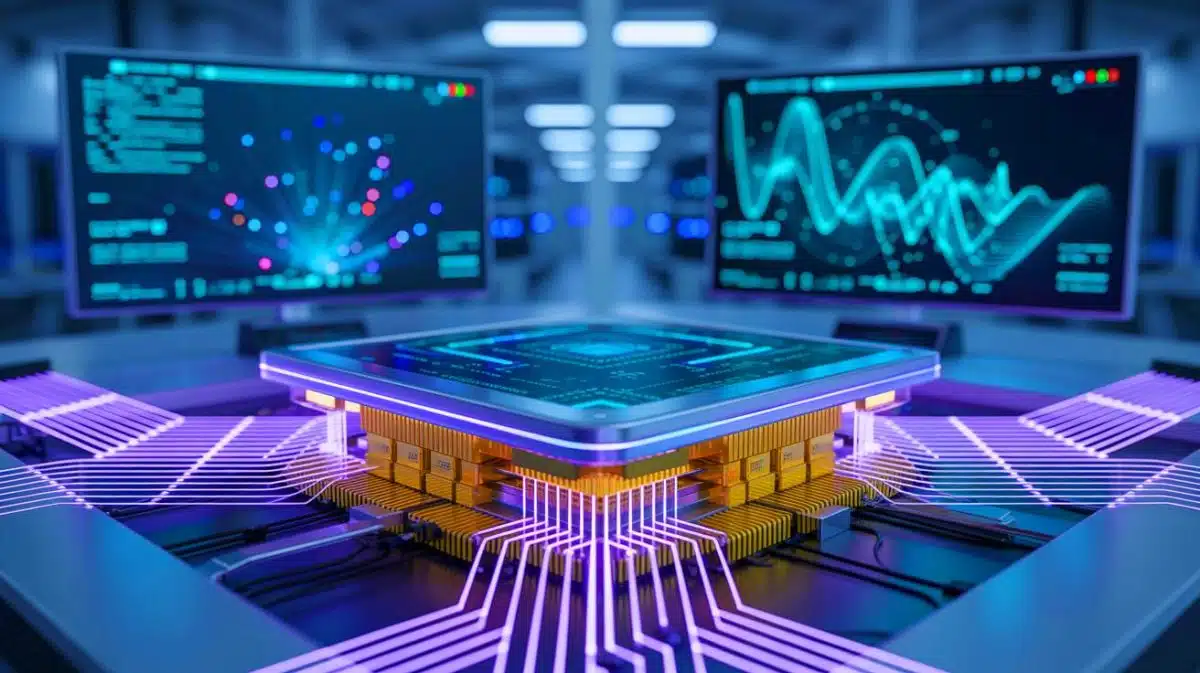 Illustration de Jiuzhang 4.0, l'ordinateur quantique exploitant des photons pour atteindre la suprématie quantique.