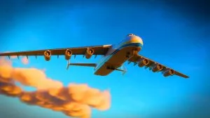 Illustration de l'Antonov An-225 Mriya, le plus grand avion jamais construit, symbole de l'ingénierie aéronautique.