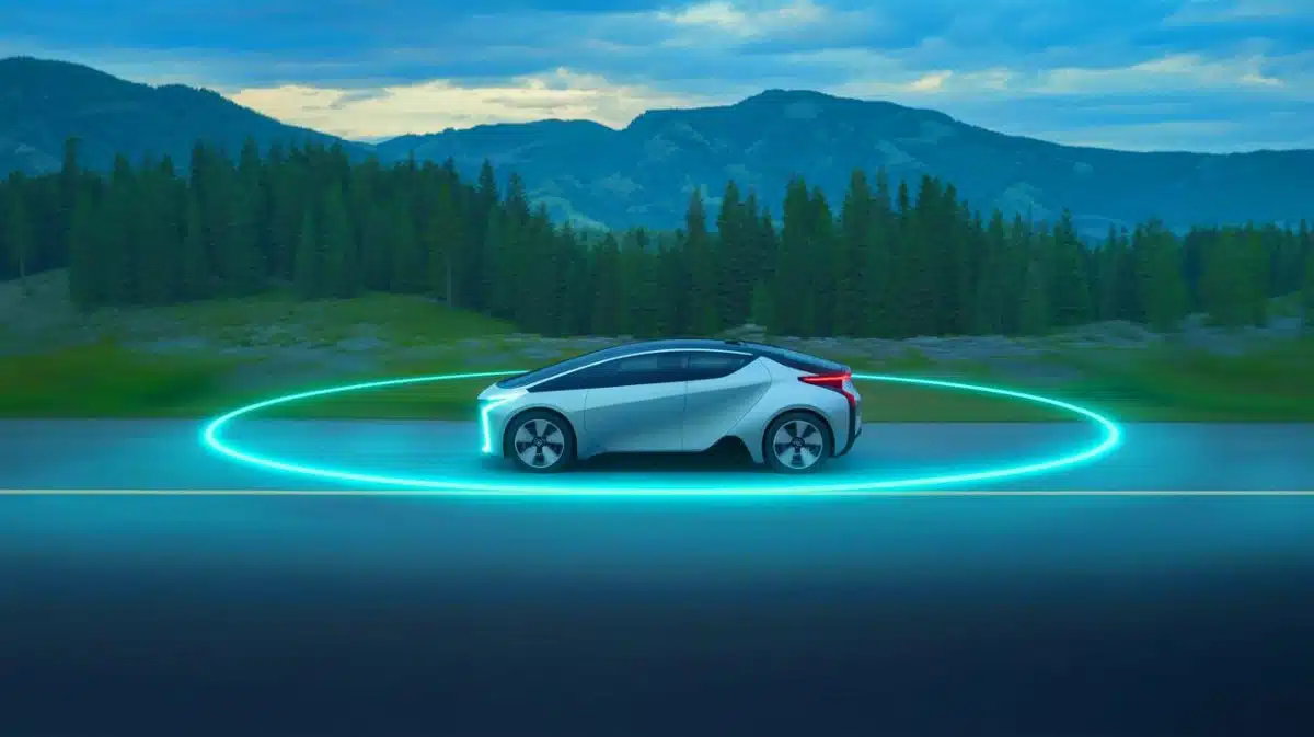 Illustration de l'innovation de Toyota avec un moteur fonctionnant à l'ammoniac.