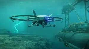 Illustration de la commande suédoise pour le drone sous-marin LUUV développé par Saab.